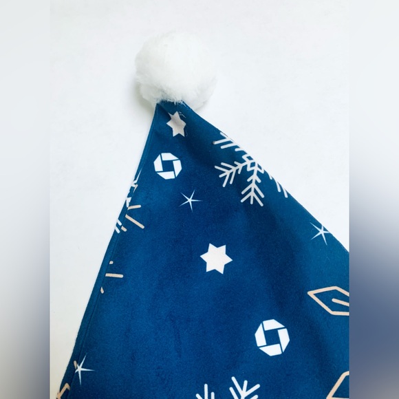 JP Morgan Chase Custom Fabric Santa Hat Beanie Christmas Rare Employee Swag Gift - Picture 3 of 4